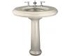 Kohler Revival K-2002-10-47 Almond Lavatory with Traditional Pedestal and 10" Centers