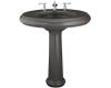 Kohler Revival K-2002-10-58 Thunder Grey Lavatory with Traditional Pedestal and 10" Centers