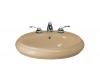 Kohler Revival K-2008-1-33 Mexican Sand Pedestal Lavatory Basin with Single-Hole Faucet Drilling