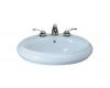 Kohler Revival K-2008-1-6 Skylight Pedestal Lavatory Basin with Single-Hole Faucet Drilling