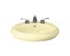 Kohler Revival K-2008-1-Y2 Sunlight Pedestal Lavatory Basin with Single-Hole Faucet Drilling