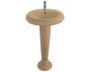 Kohler Revival K-2011-1-33 Mexican Sand Transitional Pedestal Lavatory with Single-Hole Faucet Drilling
