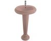 Kohler Revival K-2011-1-45 Wild Rose Transitional Pedestal Lavatory with Single-Hole Faucet Drilling