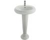 Kohler Revival K-2011-4-W2 Earthen White Transitional Pedestal Lavatory with 4" Centers