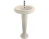 Kohler Revival K-2011-8-47 Almond Transitional Pedestal Lavatory with 8" Centers
