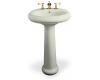 Kohler Revival K-2013-1-NG Tea Green Traditional Pedestal Lavatory with Single-Hole Faucet Drilling