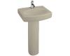 Kohler Pinoir K-2015-1-G9 Sandbar Pedestal Lavatory with Single-Hole Faucet Drilling