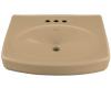 Kohler Pinoir K-2028-1L-33 Mexican Sand Lavatory Basin with Single-Hole Faucet Drilling and Left-Hand Soap/Lotion Dispenser