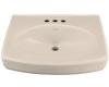 Kohler Pinoir K-2028-1L-55 Innocent Blush Lavatory Basin with Single-Hole Faucet Drilling and Left-Hand Soap/Lotion Dispenser