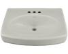 Kohler Pinoir K-2028-1L-95 Ice Grey Lavatory Basin with Single-Hole Faucet Drilling and Left-Hand Soap/Lotion Dispenser