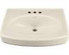 Kohler Pinoir K-2028-1R-47 Almond Lavatory Basin with Single-Hole Faucet Drilling and Right-Hand Soap/Lotion Dispenser
