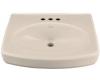 Kohler Pinoir K-2028-1R-55 Innocent Blush Lavatory Basin with Single-Hole Faucet Drilling and Right-Hand Soap/Lotion Dispenser