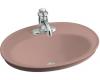 Kohler Serif K-2075-1-45 Wild Rose Self-Rimming Lavatory with Single-Hole Faucet Drilling