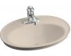 Kohler Serif K-2075-1-55 Innocent Blush Self-Rimming Lavatory with Single-Hole Faucet Drilling