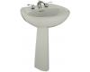 Kohler Chablis K-2081-1-95 Ice Grey Pedestal Lavatory with Single-Hole Faucet Drilling