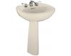 Kohler Chablis K-2081-4-47 Almond Pedestal Lavatory with 4" Centers