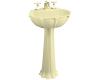 Kohler Anatole K-2099-1-Y2 Sunlight Pedestal Lavatory with Single-Hole Faucet Drilling