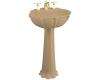 Kohler Anatole K-2099-4-33 Mexican Sand Pedestal Lavatory with 4" Centers