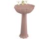 Kohler Anatole K-2099-4-45 Wild Rose Pedestal Lavatory with 4" Centers