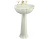 Kohler Anatole K-2099-4-NG Tea Green Pedestal Lavatory with 4" Centers