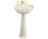 Kohler Anatole K-2099-4-S1 Biscuit Satin Pedestal Lavatory with 4" Centers