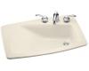 Kohler Lady Vanity K-2170-4-47 Almond Self-Rimming Lavatory with 4" Centers