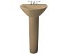 Kohler Parigi K-2175-1-33 Mexican Sand Pedestal Lavatory with Single-Hole Faucet Drilling