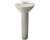 Kohler Parigi K-2175-1-47 Almond Pedestal Lavatory with Single-Hole Faucet Drilling