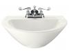 Kohler Parigi K-2176-1-0 White Pedestal Lavatory Basin with Single-Hole Faucet Drilling