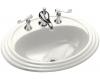 Kohler Spiria K-2179-1-0 White Self-Rimming Lavatory with Single-Hole Faucet Drilling