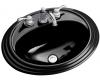 Kohler Spiria K-2179-1-7 Black Black Self-Rimming Lavatory with Single-Hole Faucet Drilling