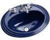 Kohler Spiria K-2179-1-C9 Cobalt Blue Self-Rimming Lavatory with Single-Hole Faucet Drilling