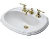 Kohler Portrait K-2189-1-0 White Self-Rimming Lavatory with Single-Hole Faucet Drilling
