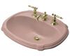 Kohler Portrait K-2189-1-45 Wild Rose Self-Rimming Lavatory with Single-Hole Faucet Drilling