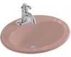 Kohler Pennington K-2196-1-45 Wild Rose Self-Rimming Lavatory with Single-Hole Faucet Drilling