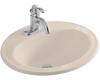 Kohler Pennington K-2196-1-55 Innocent Blush Self-Rimming Lavatory with Single-Hole Faucet Drilling