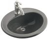 Kohler Pennington K-2196-1-58 Thunder Grey Self-Rimming Lavatory with Single-Hole Faucet Drilling