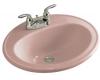 Kohler Pennington K-2196-4-45 Wild Rose Self-Rimming Lavatory with 4" Centers