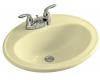 Kohler Pennington K-2196-4R-Y2 Sunlight Self-Rimming Lavatory with 4" Centers and Right-Hand Soap Dispenser Hole Drillings