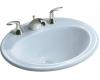 Kohler Pennington K-2196-8R-6 Skylight Self-Rimming Lavatory with 8" Centers and Right-Hand Soap Dispenser Hole Drilling