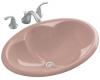 Kohler Cantata K-2199-45 Wild Rose Self-Rimming Lavatory