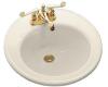 Kohler Brookline K-2202-4-47 Almond Self-Rimming Lavatory with 4" Centers