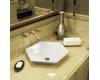 Kohler Vessels K-2203-G-0 White Hex Strata Vessels Lavatory with Glazed Underside