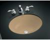 Kohler Caxton K-2205-G-33 Mexican Sand Undercounter Lavatory with Glazed Underside, 17" X 14"