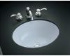 Kohler Caxton K-2205-G-6 Skylight Undercounter Lavatory with Glazed Underside, 17" X 14"