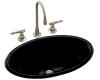Kohler Vintage K-2220-7 Black Black Self-Rimming Lavatory