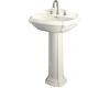 Kohler Portrait K-2221-1-52 Navy Pedestal Lavatory with Single-Hole Faucet Drilling