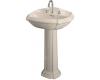 Kohler Portrait K-2221-1-55 Innocent Blush Pedestal Lavatory with Single-Hole Faucet Drilling