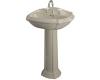 Kohler Portrait K-2221-1-G9 Sandbar Pedestal Lavatory with Single-Hole Faucet Drilling