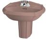 Kohler Portrait K-2226-1-45 Wild Rose Wall-Mount Lavatory with Single-Hole Faucet Drilling